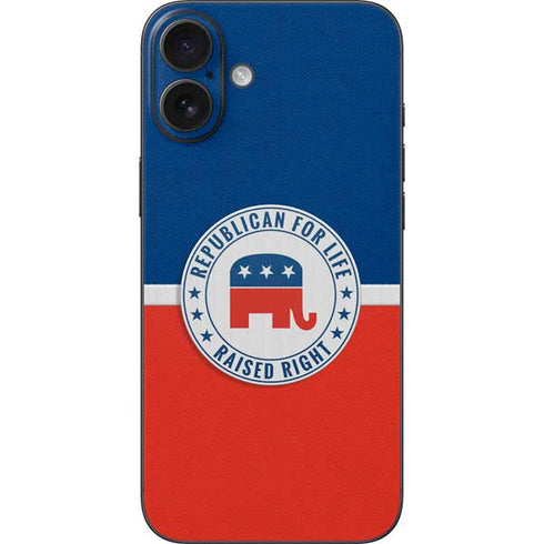 Republican For Life iPhone 16 Plus Skin